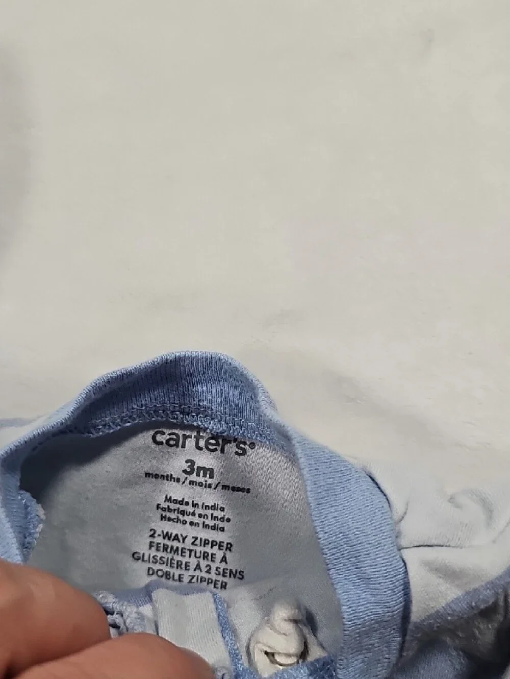 Lot Of 3 Carter's Little Brother Sleepers Size 0-3 Months